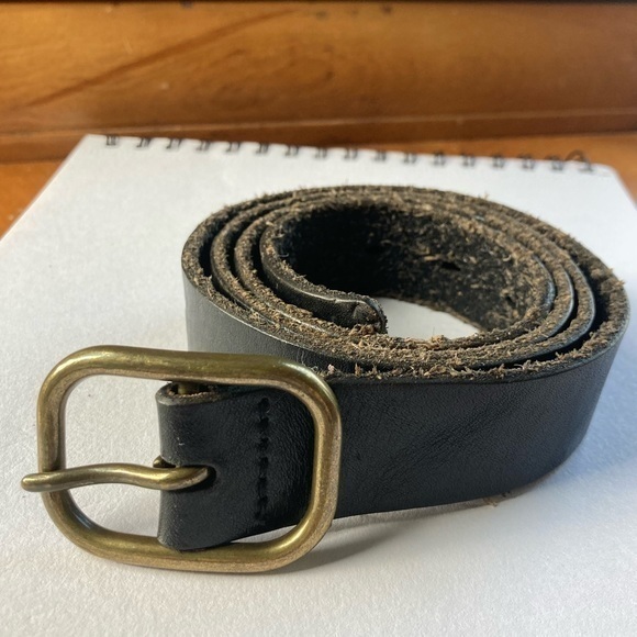 Accessories - 🖤BLACK LEATHER BELT VNTG